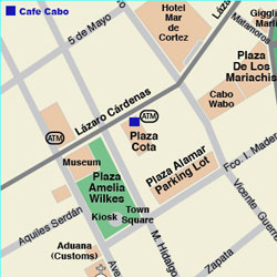 cafe cabo map - cabo sna lucas