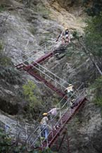 Desertica Multi-Adventure Park - climbing up to Cable Zip Lines