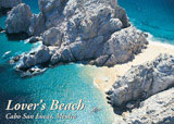 post card 110 - aerial view of lover's beach cabo san lucas