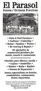 El Parasol Furniture - Rack Card - back