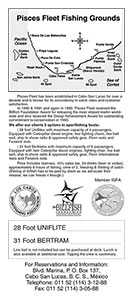 Pisces Fleet Sportfishing - Rack Card - Back