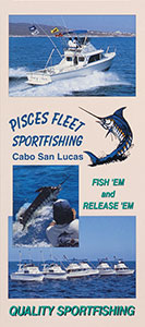 Pisces Fleet Sportfishing - Rack Card - Front