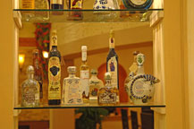 nice selection of tequila at los garcia restaurant in cabo san lucas, mexico
